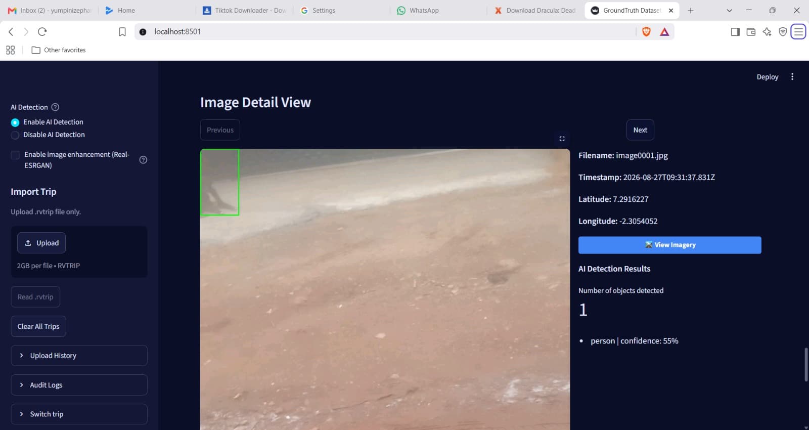 GroundTruth Vision Desktop explorer screenshot 2