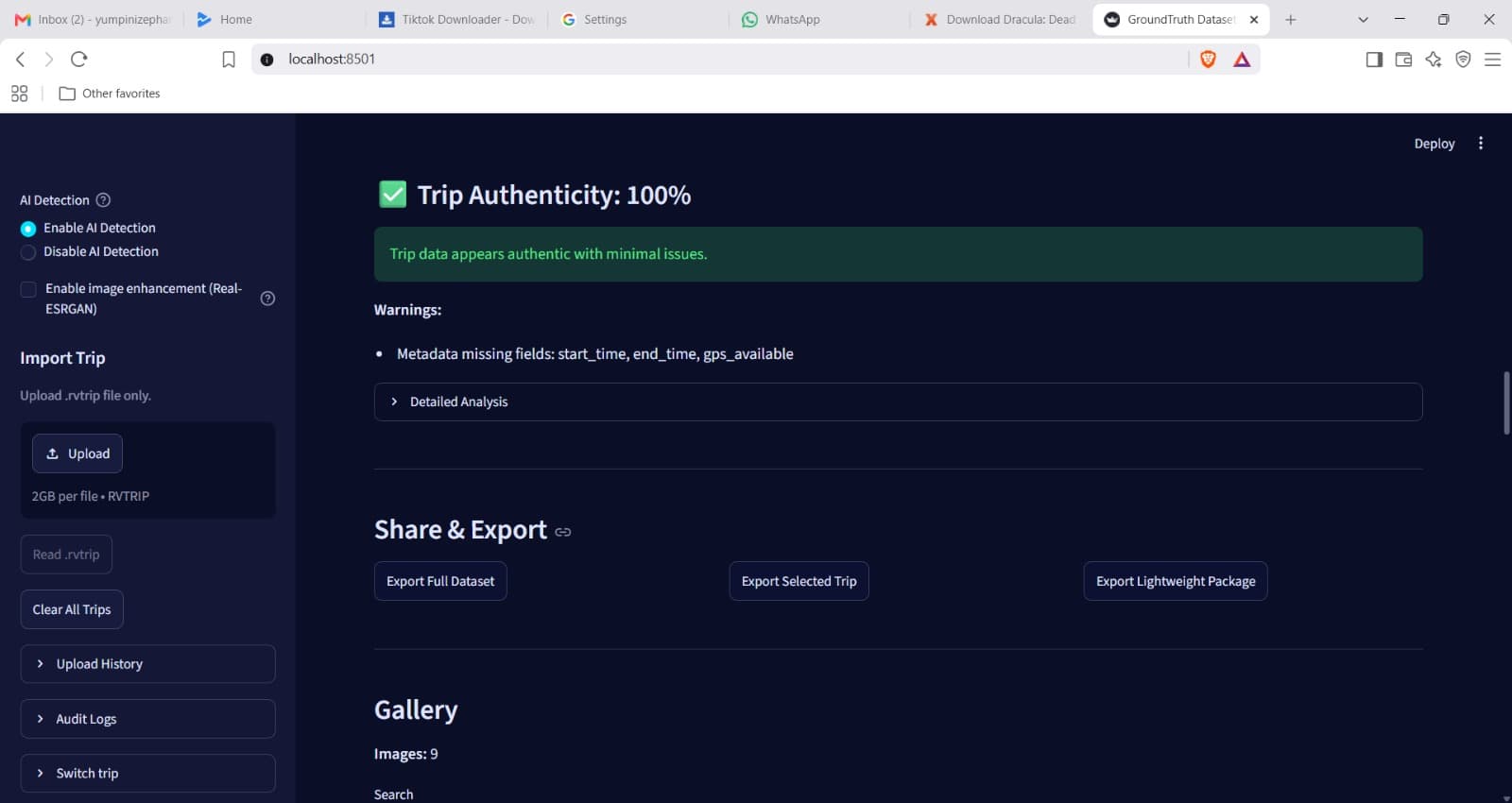 GroundTruth Vision Desktop explorer screenshot 4